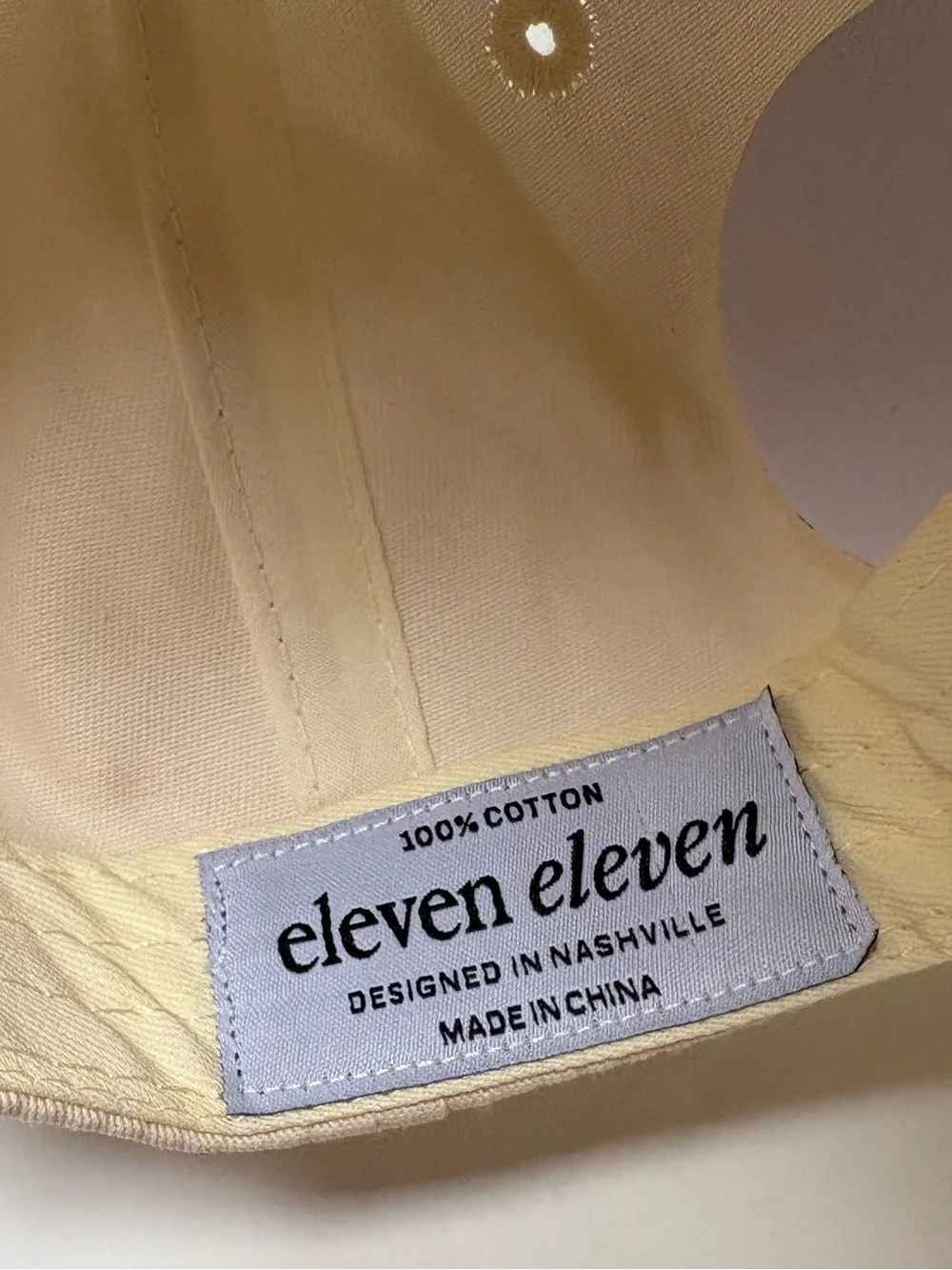 Caviar Cowboy Cap in Beige & Forest Green Eleven Eleven